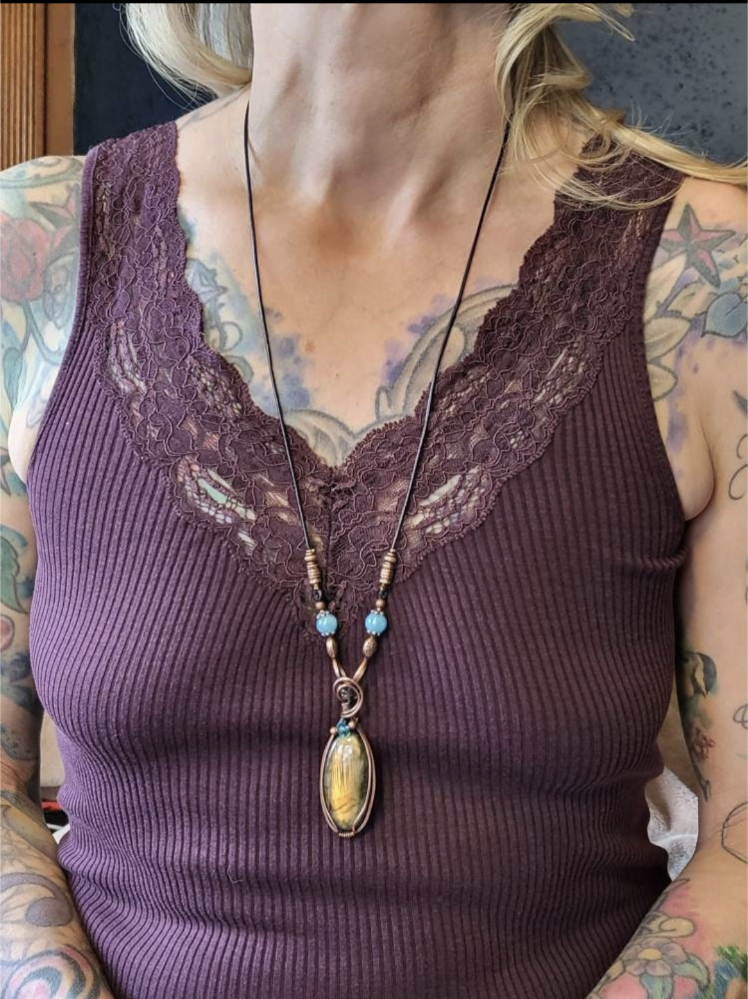 Labradorite pendant