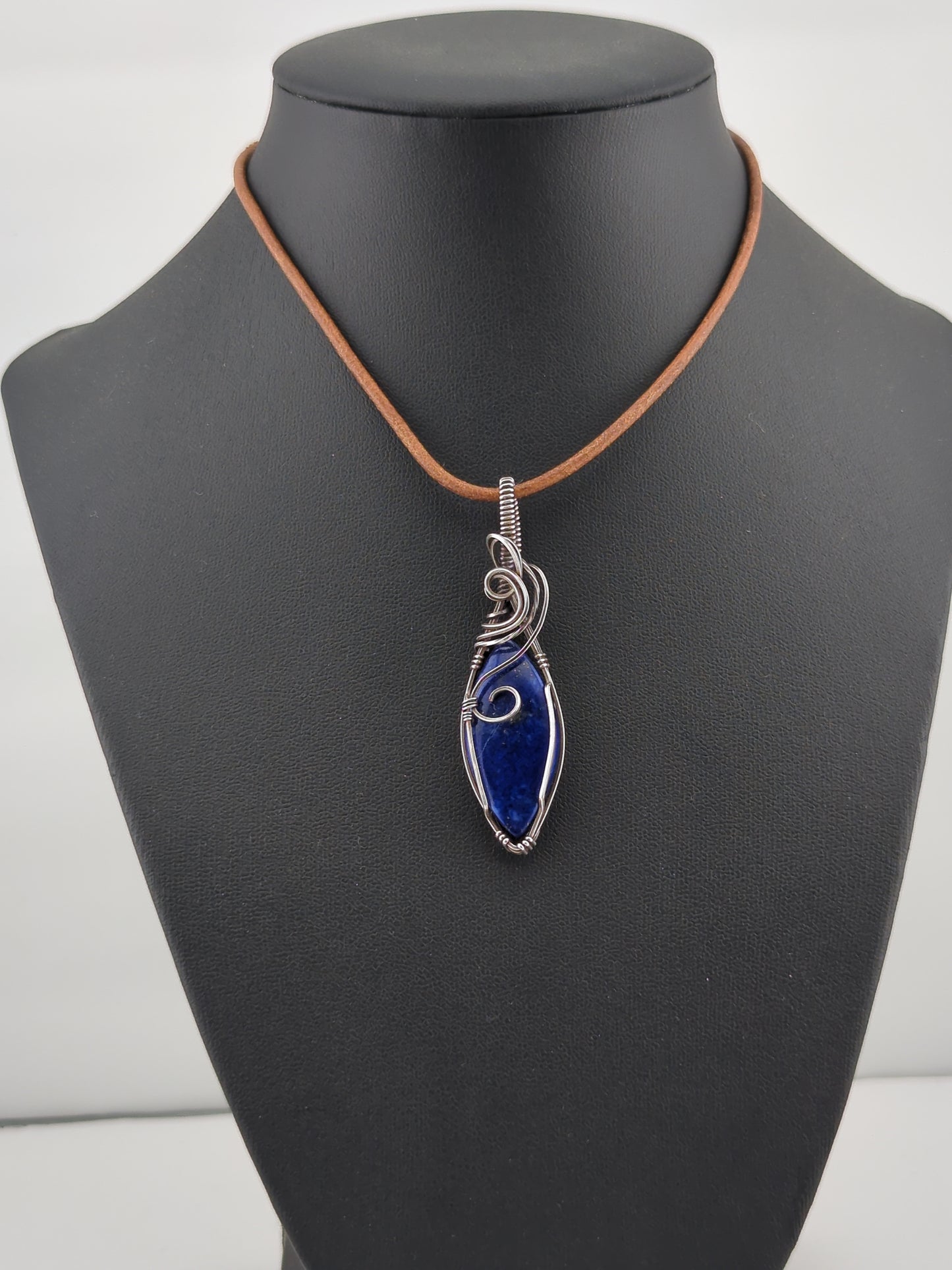 Lapis Lazuli Pendant, set in Sterling Silver