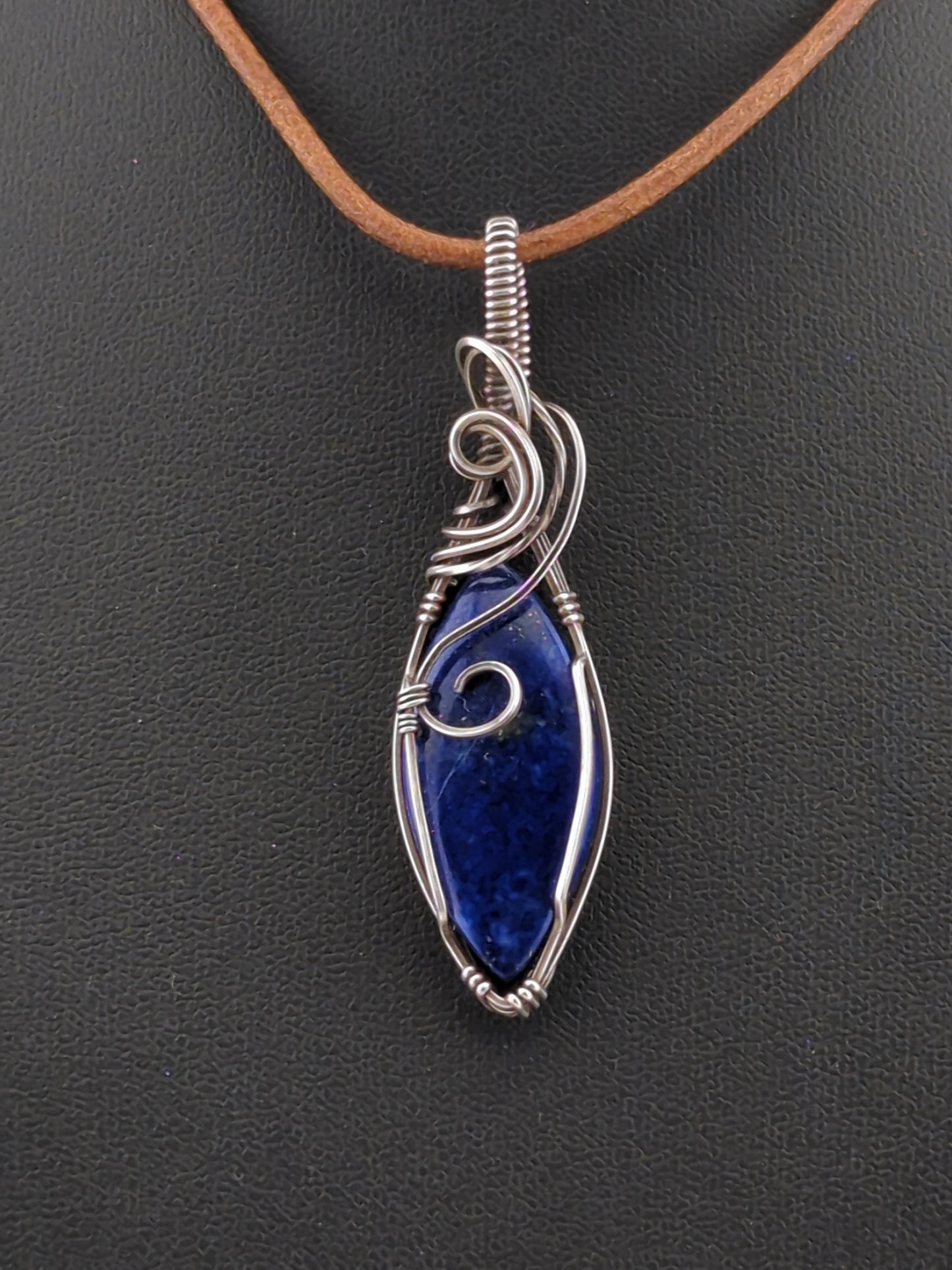 Lapis Lazuli Pendant, set in Sterling Silver