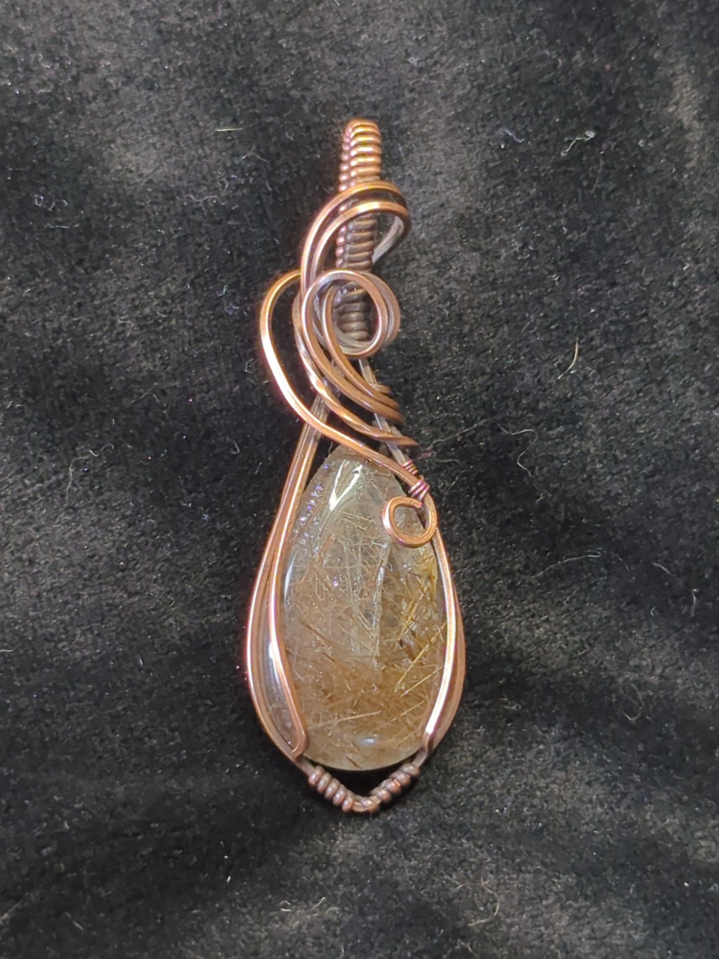 Black Rutilated Quartz Pendant