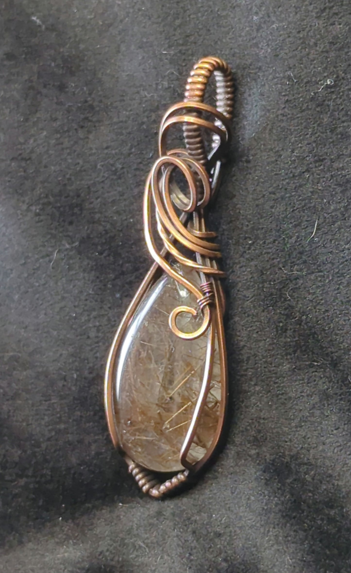 Black Rutilated Quartz Pendant