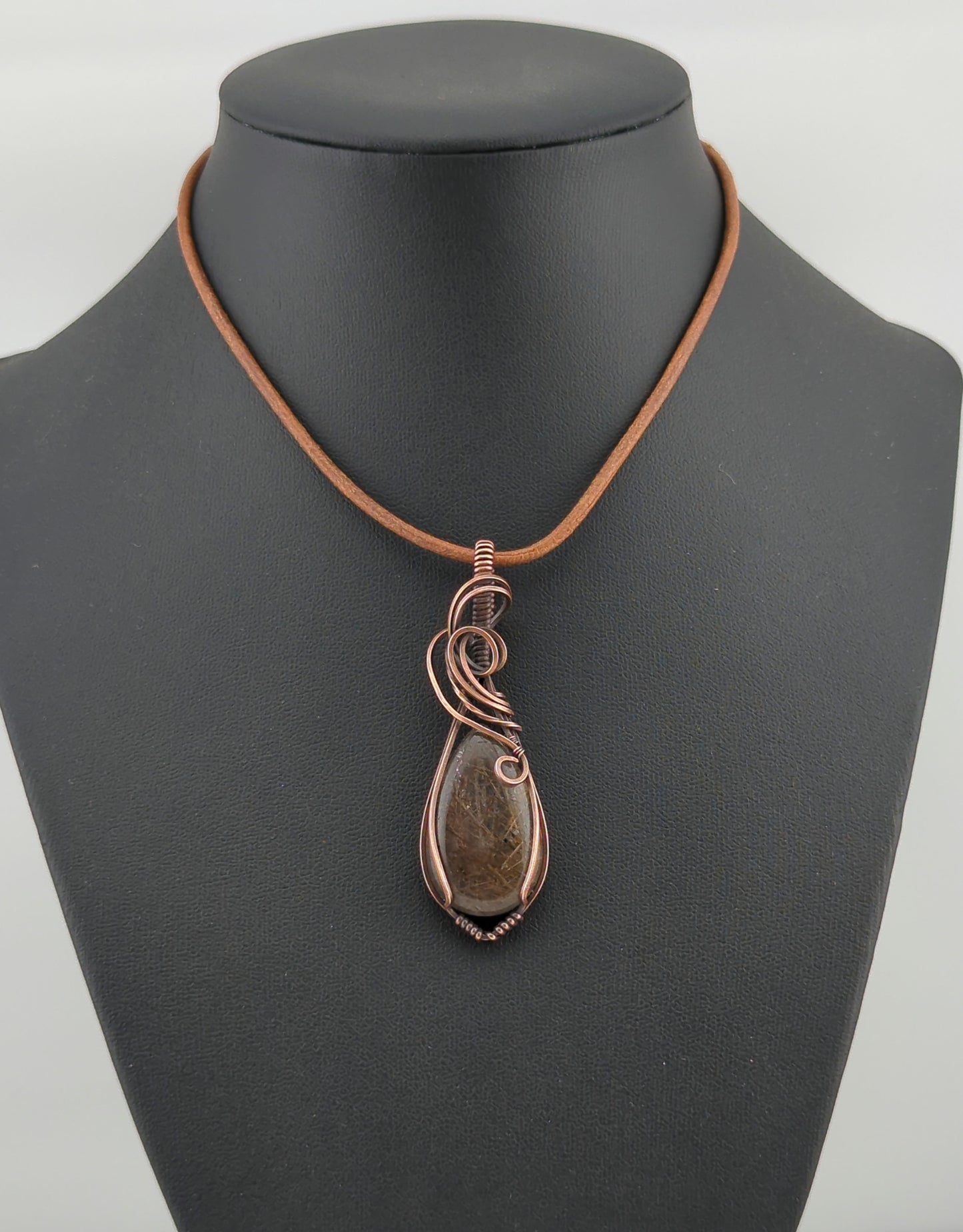 Black Rutilated Quartz Pendant