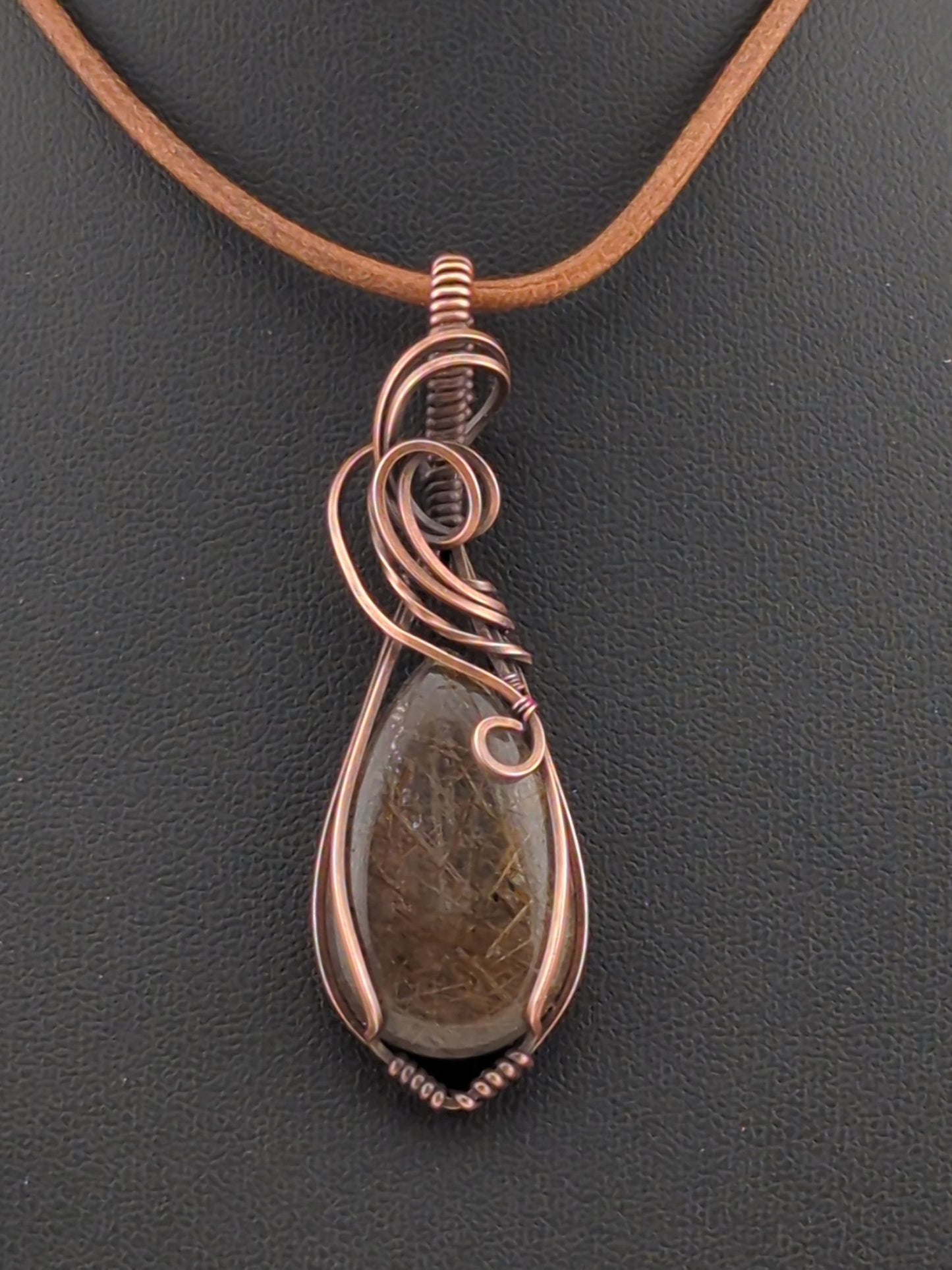 Black Rutilated Quartz Pendant