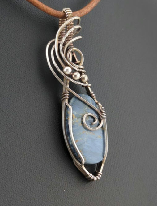 Pietersite Pendant, set in Sterling Silver.