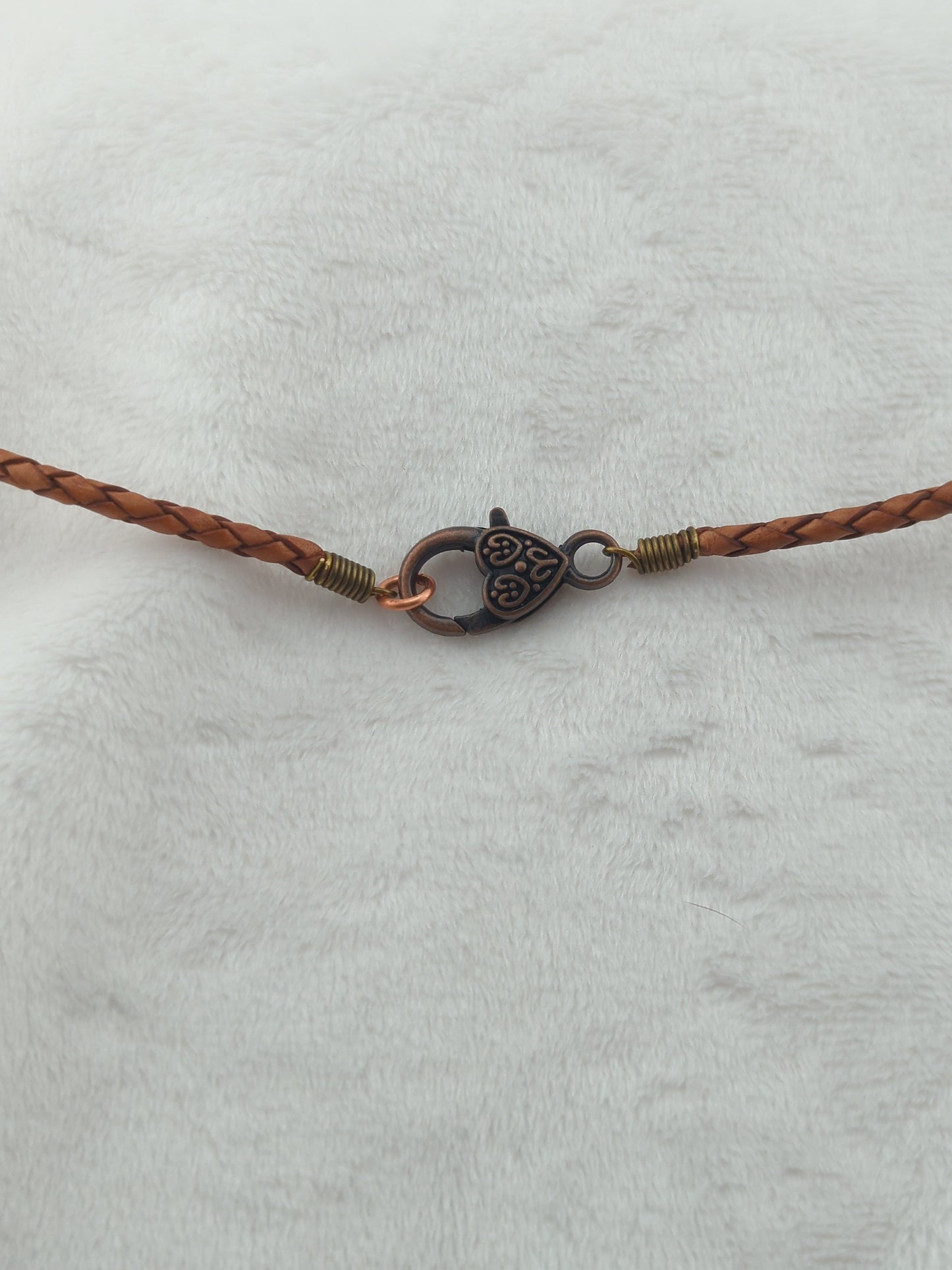 Black waxed cotton cord necklace