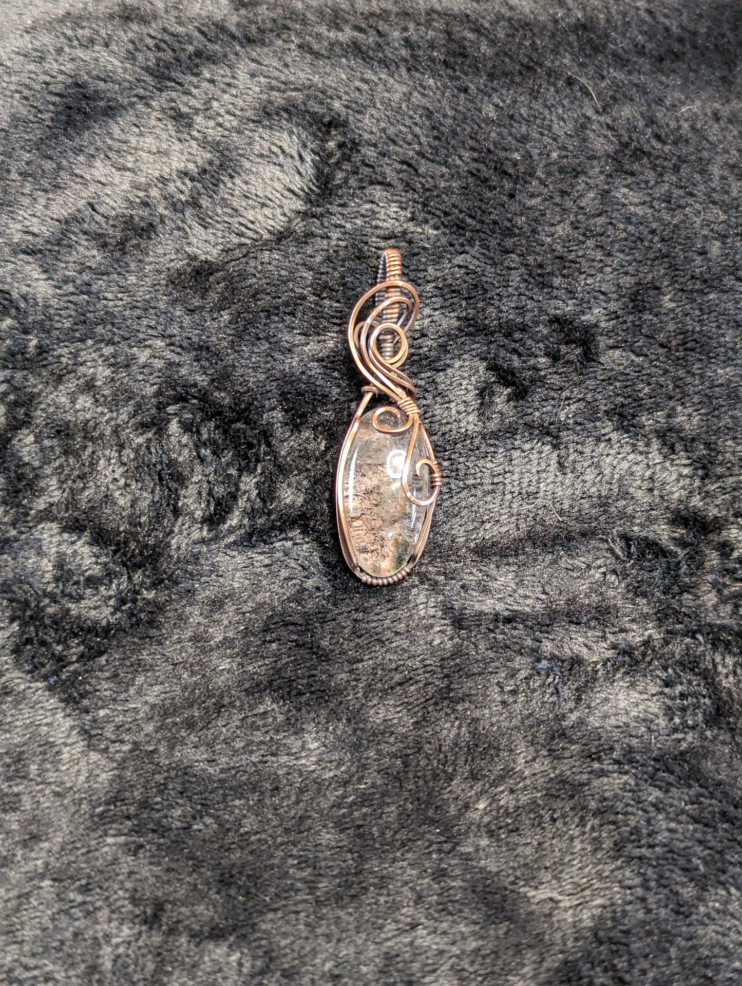 Garden Quartz (Lodolite) Pendant.