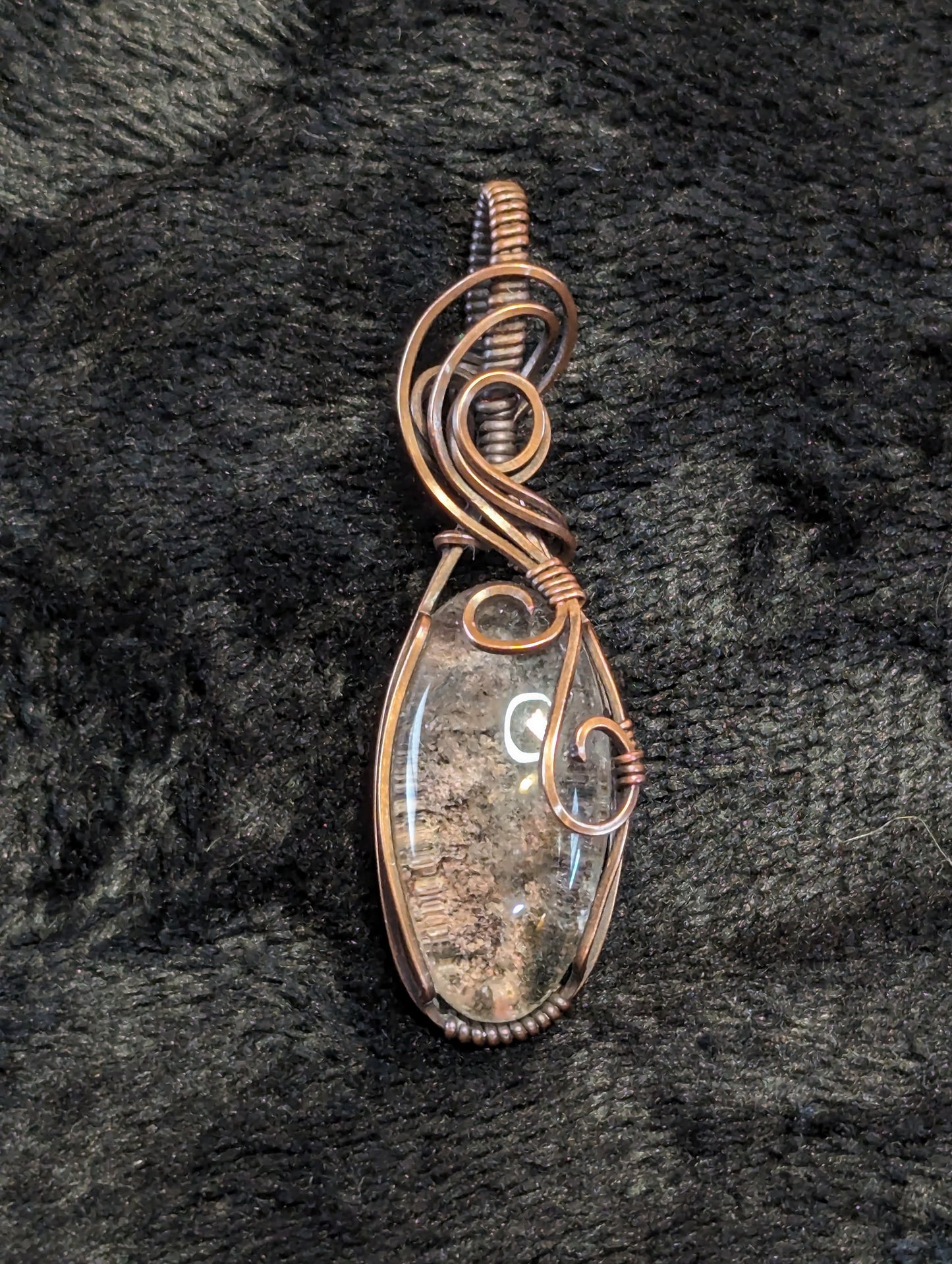 Garden Quartz (Lodolite) Pendant.