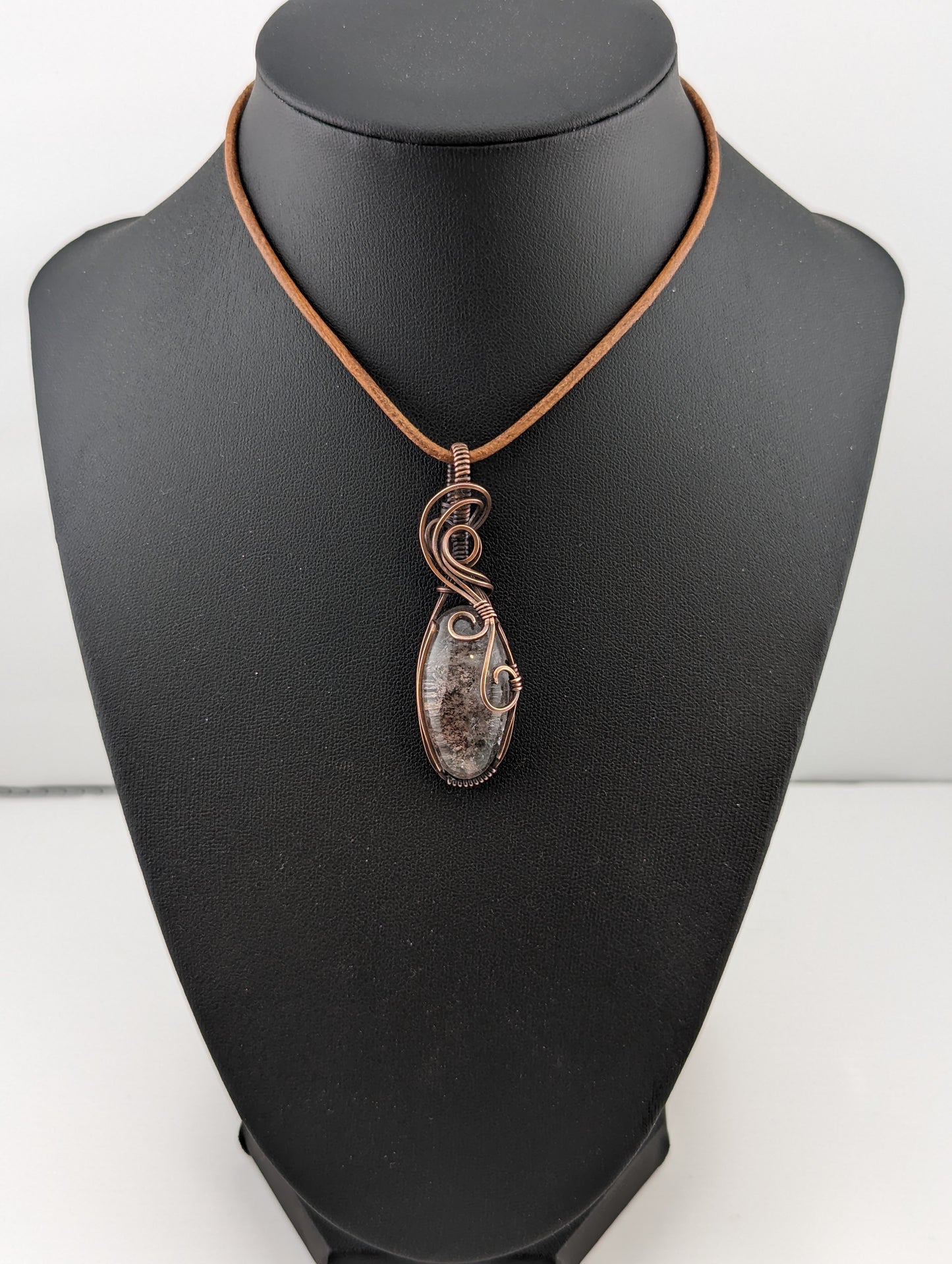 Garden Quartz (Lodolite) Pendant.