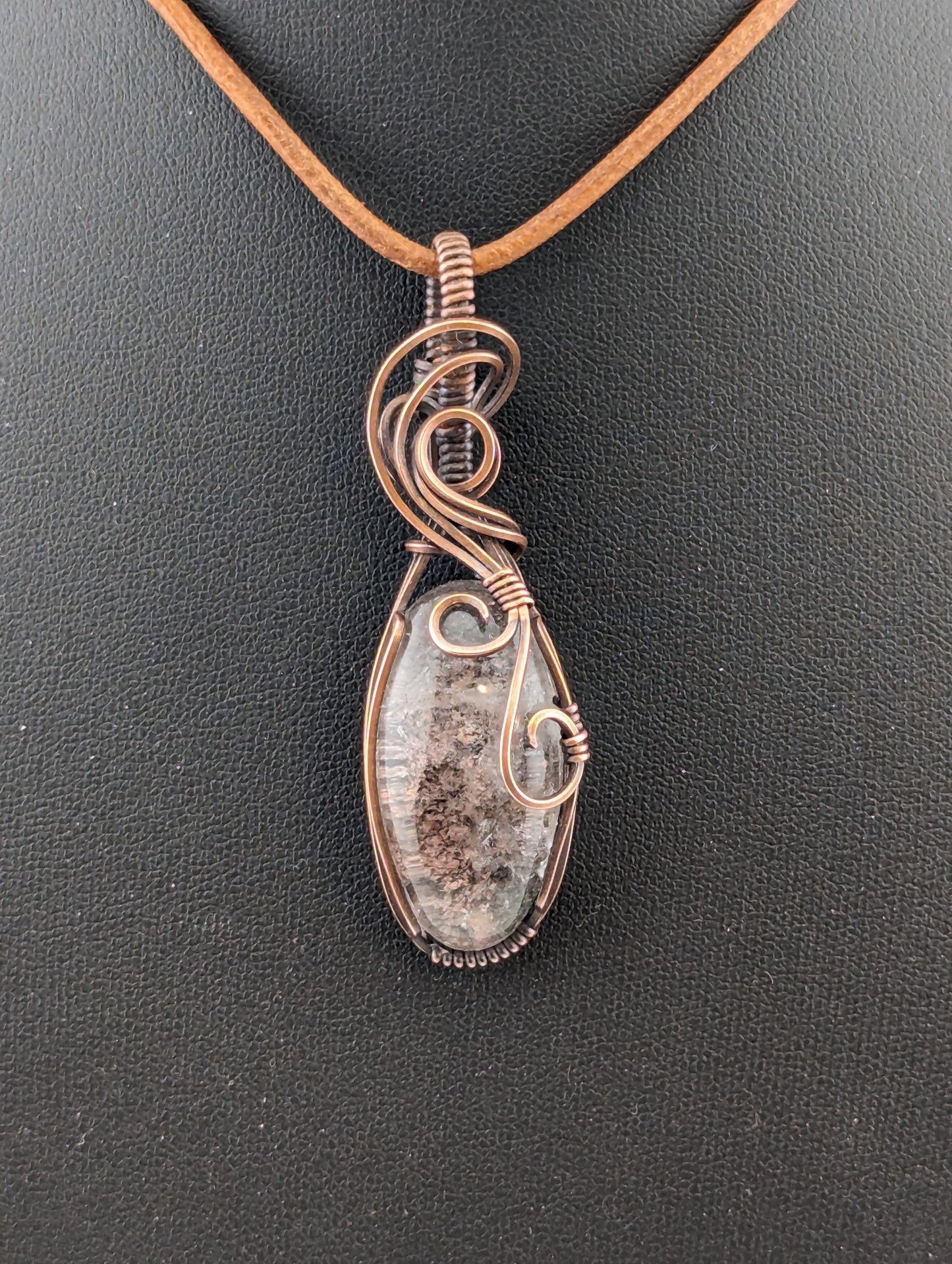 Garden Quartz (Lodolite) Pendant.