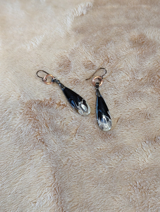 Petrified Palm Root Earrings