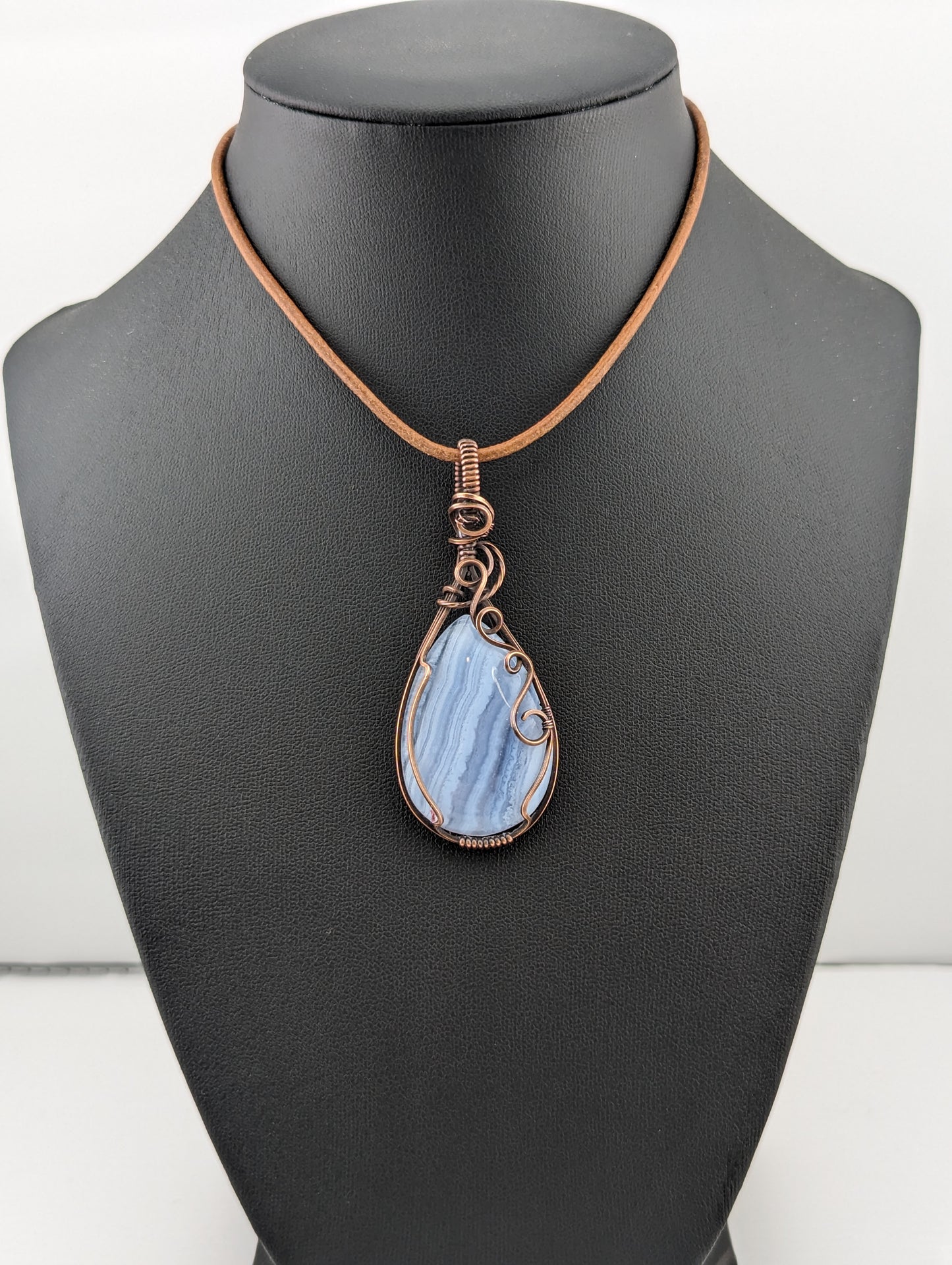 Blue Lace Agate Pendant