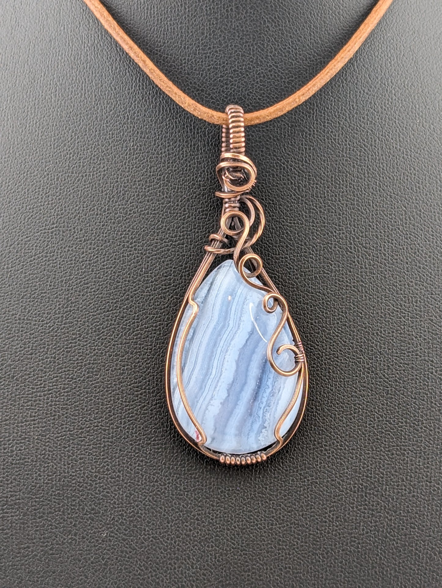 Blue Lace Agate Pendant