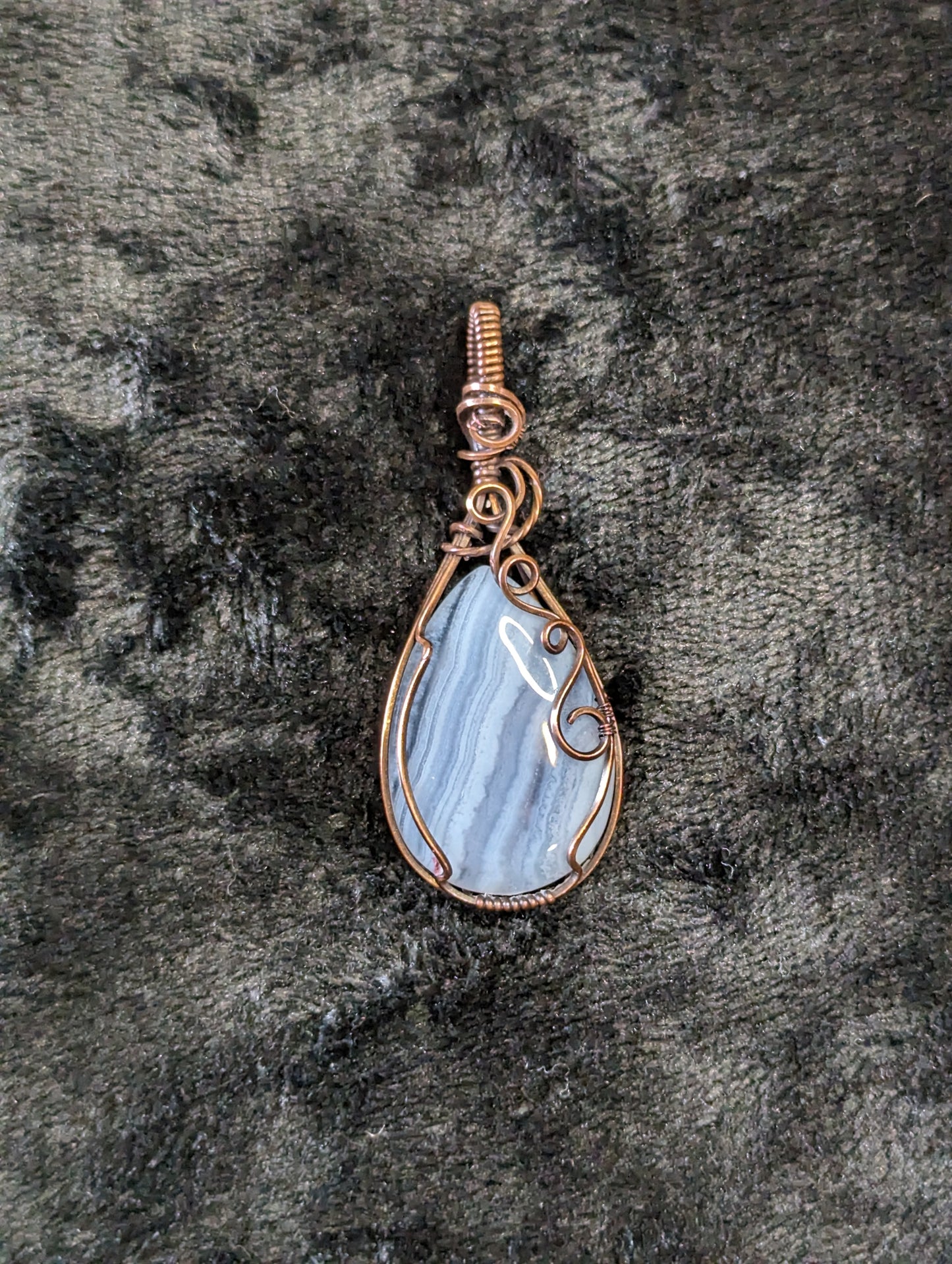 Blue Lace Agate Pendant