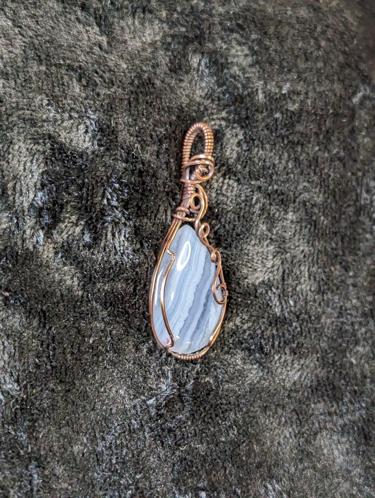 Blue Lace Agate Pendant