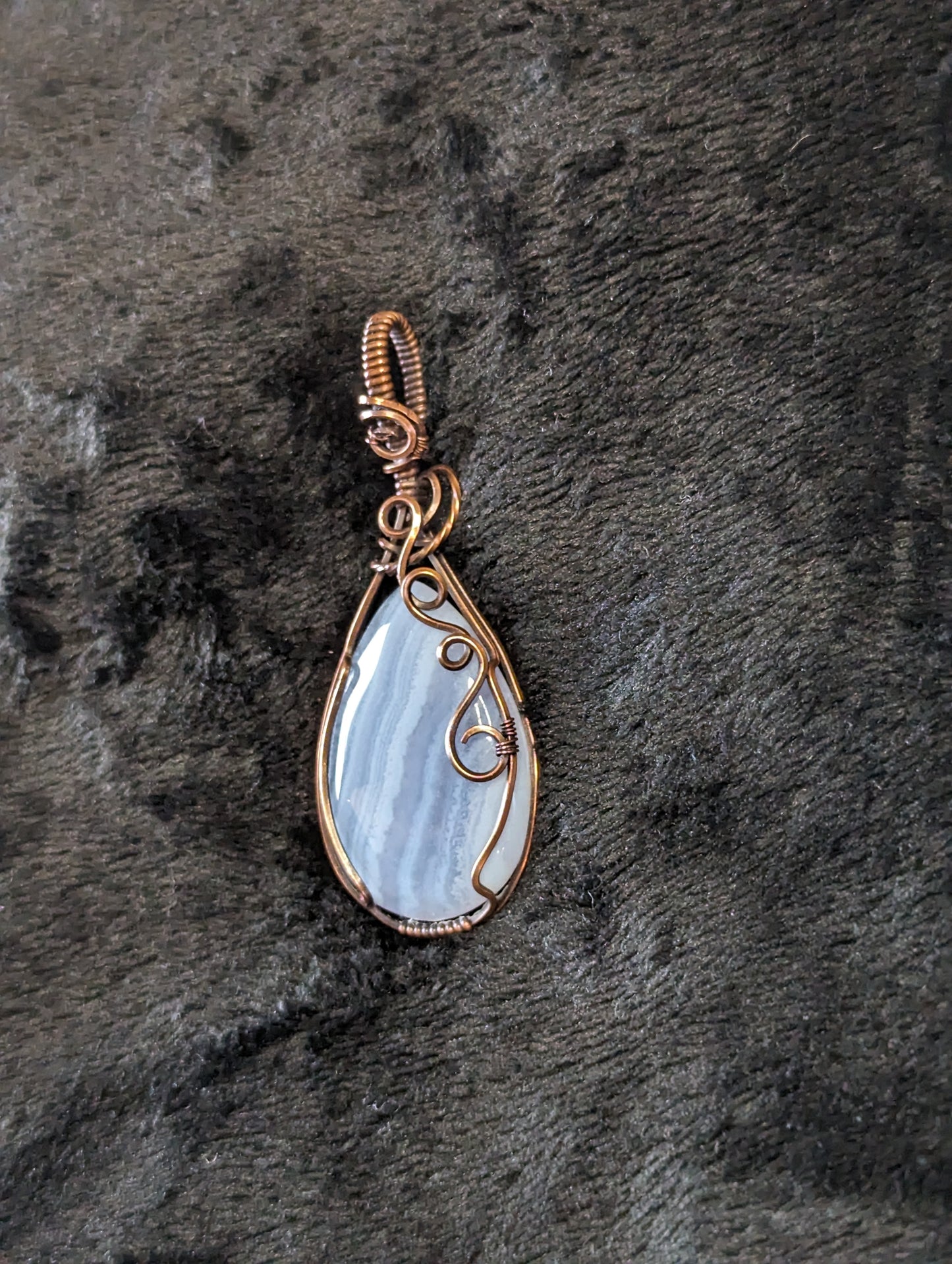 Blue Lace Agate Pendant