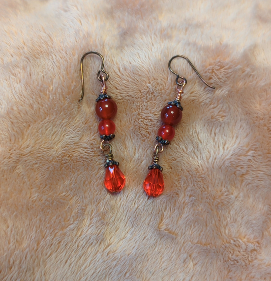 Carnelian earrings