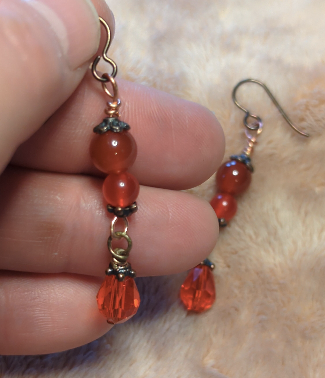 Carnelian earrings