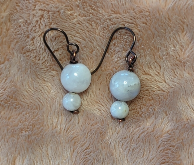 Moonstone earrings