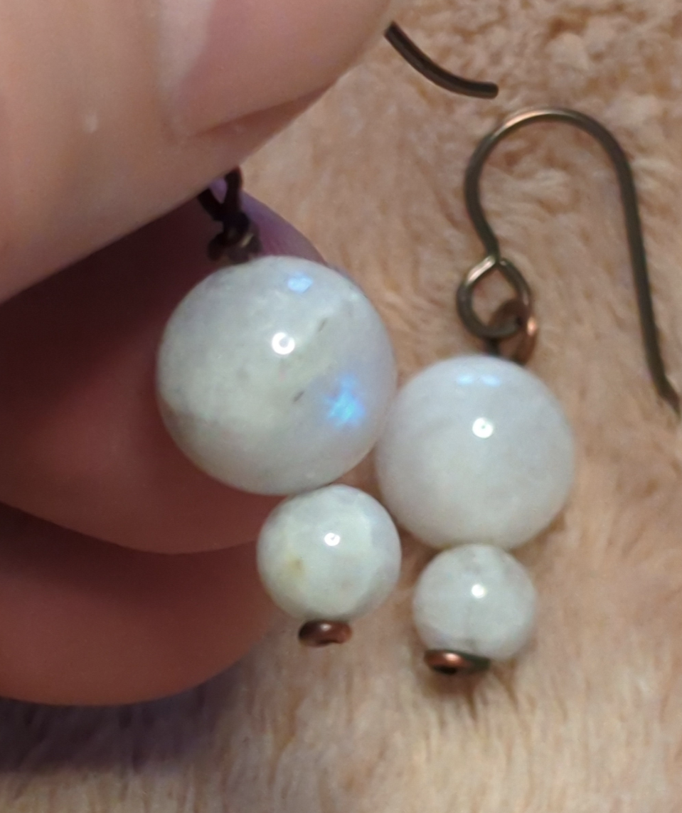 Moonstone earrings