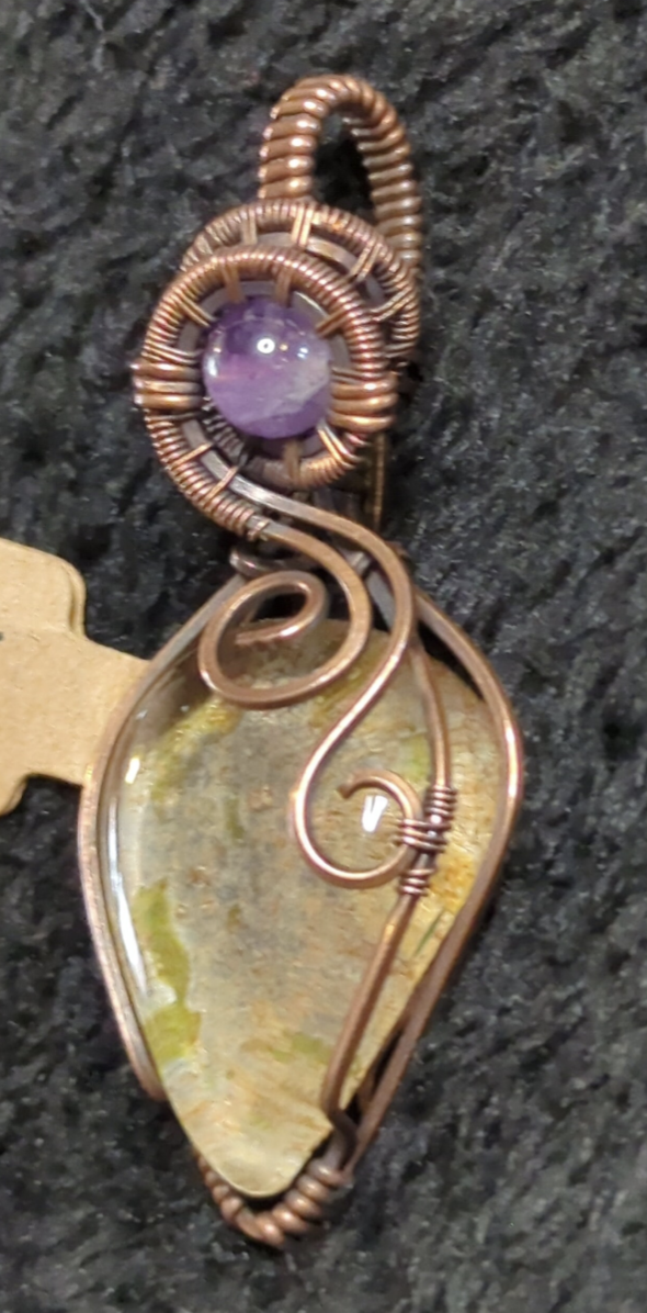 Garden Quartz (Lodolite) Pendant.