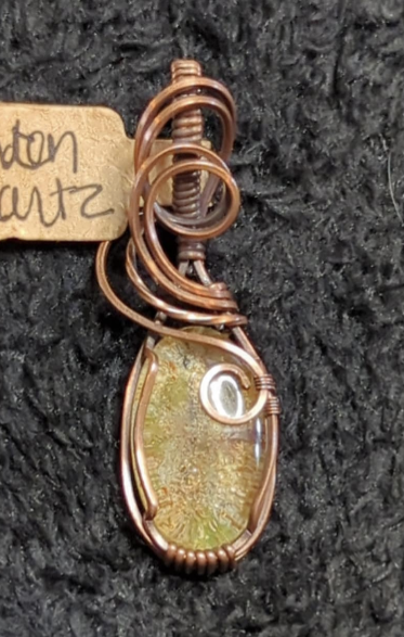 Garden Quartz (Lodolite) Pendant.