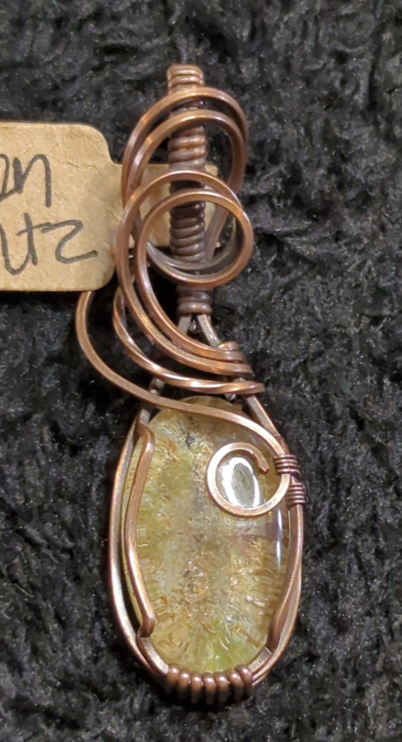 Garden Quartz (Lodolite) Pendant.