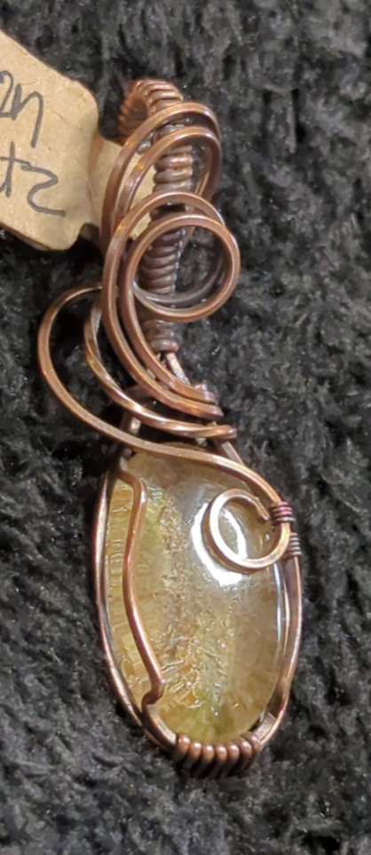 Garden Quartz (Lodolite) Pendant.