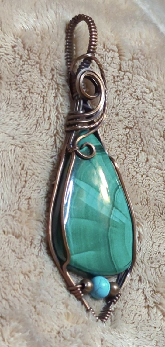 Malachite pendant