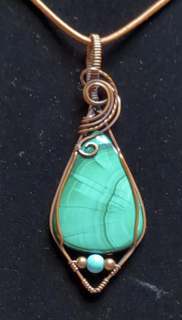 Malachite pendant